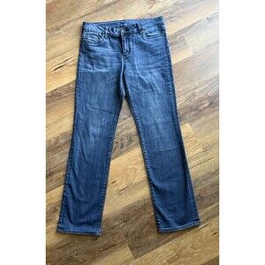 Kut from the kloth Stevie straight leg jeans mid rise women's dark blue sz‎ 8/30